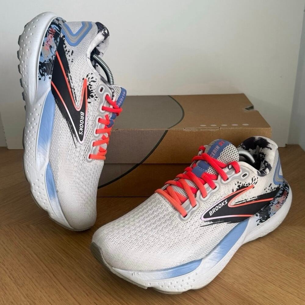 Brooks Glycerin 21 “Oyster Orchid Bouquet” Women Running Sneakers- SZ 9.5